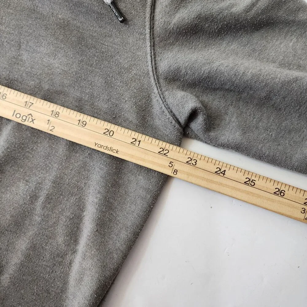 THE NORTH FACE Sweater Mens Medium Gray Full Zip Essential Hoodie Hiking Outdoor